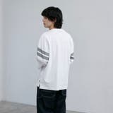 USAコットン七分袖フットボールTシャツ | coen【men】 | 詳細画像9