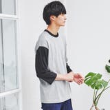 ベースボール配色7分袖Tシャツ | coen OUTLET | 詳細画像7