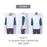ベースボール配色7分袖Tシャツ | coen OUTLET | 詳細画像11