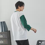 ベースボール配色7分袖Tシャツ | coen OUTLET | 詳細画像3