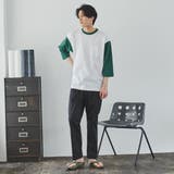 ベースボール配色7分袖Tシャツ | coen OUTLET | 詳細画像4