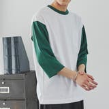 WHITE | ベースボール配色7分袖Tシャツ | coen OUTLET