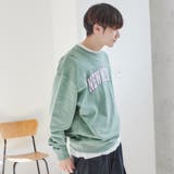 CVC裏毛ツイルワッペンカレッジスウェット | coen【men】 | 詳細画像12