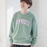 KELLY | CVC裏毛ツイルワッペンカレッジスウェット | coen【men】