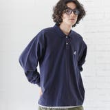 NAVY | YALE（イェール）別注ワンポイント刺繍ロングスリーブポロシャツ | coen OUTLET