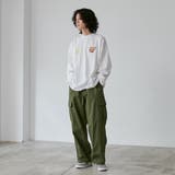 ビッグシルエットスーベニア刺繍天竺ロングスリーブTシャツ | coen【men】 | 詳細画像4