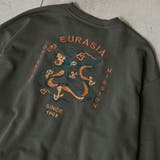 DK.GRAY | ビッグシルエットスーベニア刺繍裏毛スウェット | coen【men】