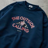 NAVY | COLEMAN（コールマン）別注プリント裏毛クルーネックスウェット23AW | coen【men】