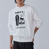 WHITE | PARKIES裏毛プリントスウェット | coen【men】