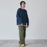 コットンタッチワッフルフェイクレイヤードプルオーバー | coen【men】 | 詳細画像17 