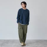 コットンタッチワッフルフェイクレイヤードプルオーバー | coen【men】 | 詳細画像9 