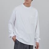 WHITE | プレーティング天竺ルーズロングスリーブTシャツ | coen【men】