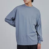 LT.BLUE | プレーティング天竺ルーズロングスリーブTシャツ | coen【men】