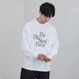 ロゴプリント入りルーズ天竺ロングスリーブTシャツ | coen【men】 | 詳細画像3