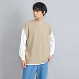 フェイクレイヤードワッフルロングスリーブTシャツ | coen【men】 | 詳細画像7 