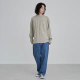 USAコットンピグメントワンポイント刺繍Tシャツ | coen【men】 | 詳細画像14