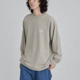 BEIGE | USAコットンピグメントワンポイント刺繍Tシャツ | coen【men】