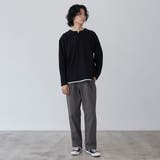 スキッパーレイヤードロングTシャツ | coen【men】 | 詳細画像3 