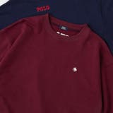 WINE | POLO BCS(ポロ・ビーシーエス)ロゴ刺繍スウェット | coen【men】