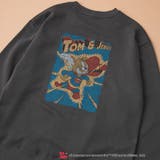 BLACK | TOM&JERRY ヴィンテージライクプリントスウェット | coen【men】