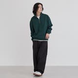 【WELLTECT】ハーフジップスウェットプルオーバー | coen【men】 | 詳細画像4