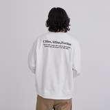 【WELLTECT】 ロゴプリントクルーネックスウェット | coen【men】 | 詳細画像5 