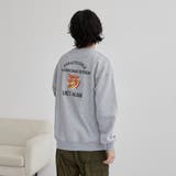 刺繍風発泡プリントクルーネックスウェット | coen【men】 | 詳細画像6