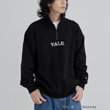 BLACK | YALE別注 ハーフジップスウェット | coen【men】