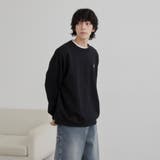 ワンポイントベア刺繍裏起毛クルーネックスウェット | coen【men】 | 詳細画像11