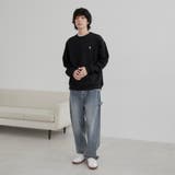 ワンポイントベア刺繍裏起毛クルーネックスウェット | coen【men】 | 詳細画像12