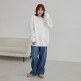 ワンポイントベア刺繍裏起毛クルーネックスウェット | coen【men】 | 詳細画像5