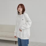 ワンポイントベア刺繍裏起毛クルーネックスウェット | coen【men】 | 詳細画像6