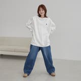 ワンポイントベア刺繍裏起毛クルーネックスウェット | coen【men】 | 詳細画像7