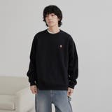 ワンポイントベア刺繍裏起毛クルーネックスウェット | coen【men】 | 詳細画像9