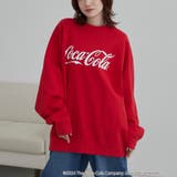 RED | Coca-Cola  ロゴクルーネックスウェット | coen【men】
