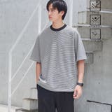 BLACK | クリーンプラスボーダーTシャツ【抗菌防臭・防汚(食品汚れ)・UVカット】 | coen【men】