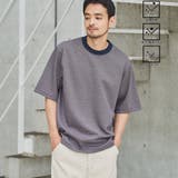 NAVY | クリーンプラスボーダーTシャツ【抗菌防臭・防汚(食品汚れ)・UVカット】 | coen【men】