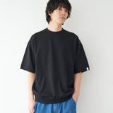 BLACK | クリーンプラススウェットTシャツ【抗菌防臭・防汚（食品汚れ）・UVカット】 | coen【men】