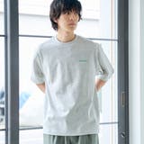 LT.GRAY | クリーンプラスロゴTシャツ ショートスリーブ【抗菌防臭、防汚(食品、衿部分の皮脂… | coen【men】