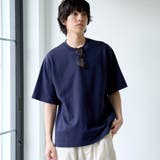 NAVY | クリーンプラスボーダーTシャツ ショートスリーブ【抗菌防臭 防汚(食品、衿部分の… | coen【men】