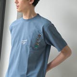 TURQUOISE | 【WEB限定】converse (コンバース)ポケット付刺繍Tシャツ | coen【men】