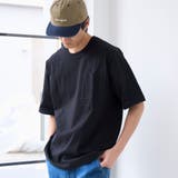 BLACK | RepurヘビーコットンポケットTシャツ【抗菌性、消臭性】 | coen【men】