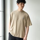 BEIGE | USAコットンアニマル刺繍Tシャツ | coen【men】