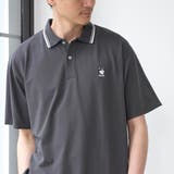 DK.GRAY | 【接触冷感】カノコアニマル刺繍ポロシャツ | coen【men】