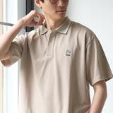 BEIGE | 【接触冷感】カノコアニマル刺繍ポロシャツ | coen【men】