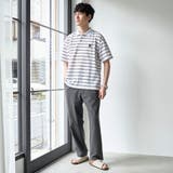 【接触冷感】カノコアニマルシシュウボーダーポロシャツ | coen【men】 | 詳細画像2 
