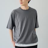 DK.GRAY | ガーデンポケットTシャツ | coen【men】
