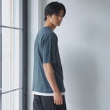 キーネックフェイクレイヤード半袖Tシャツ | coen【men】 | 詳細画像10