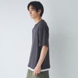 キーネックフェイクレイヤード半袖Tシャツ | coen【men】 | 詳細画像16