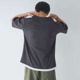 キーネックフェイクレイヤード半袖Tシャツ | coen【men】 | 詳細画像17